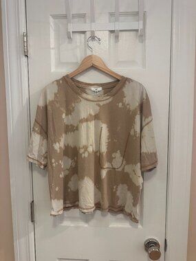 BP Tie Dye Bleach Effect Boxy Tee (Size XL)